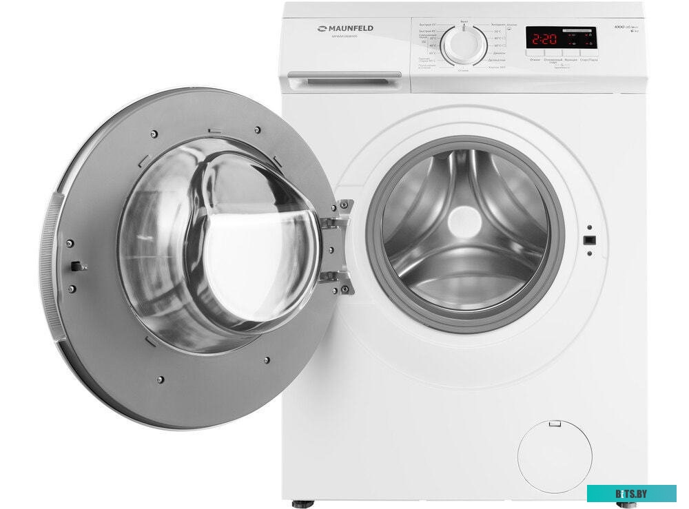 MFWM106WH05 Стиральная машина MAUNFELD/ Узкая, фронтальная, 15 режимов, 1000 об/мин, 6 кг, белый цвет