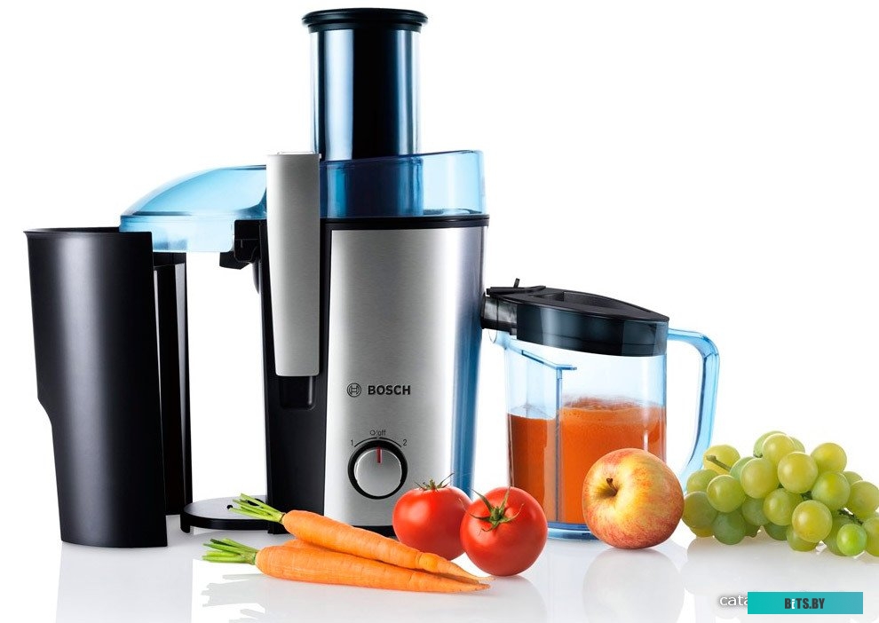 MES3500 Соковыжималка центробежная Bosch MES3500 700Вт рез.сок.:1250мл. серебристый/синий