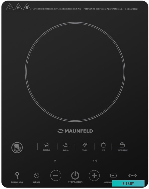 EVCE.F291-BK Электрическая плитка MAUNFELD EVCE.F291-BK