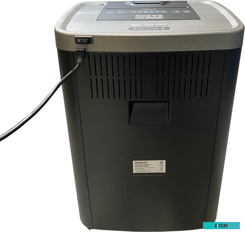 Шредер Office Kit SA300 OK1915SA300 серый/черный