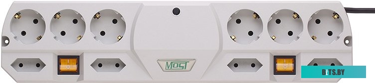 Сетевой фильтр (удлинитель) Most TRG 5 м (белый)