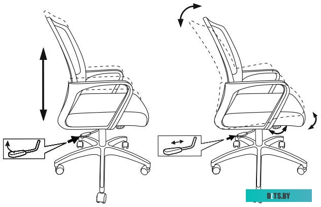 Офисное кресло (Стул) Бюрократ MC-201/SD/TW-11 (черный/зеленый)