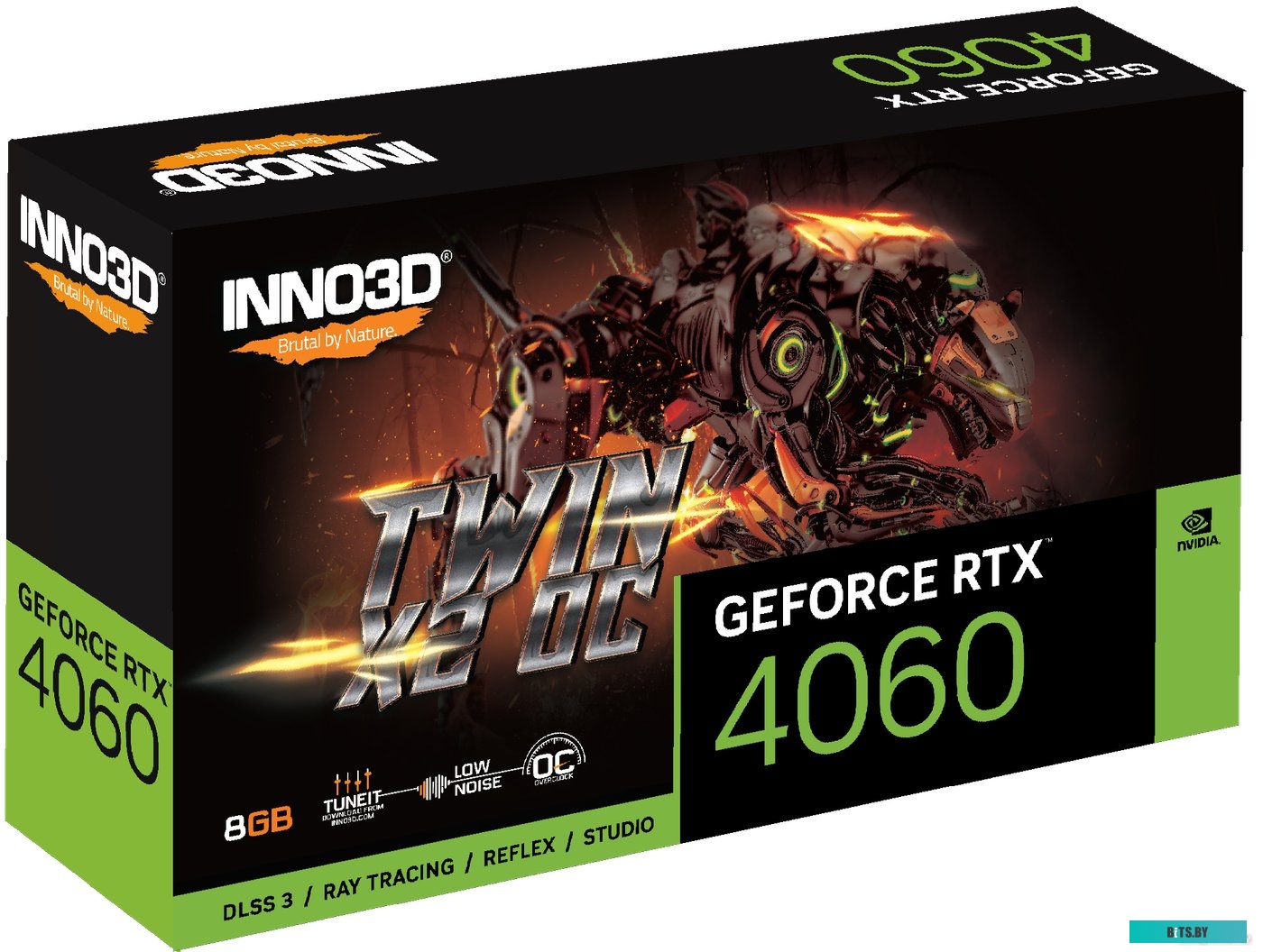 Видеокарта Inno3D GeForce RTX 4060 Twin X2 OC N40602-08D6X-173051N