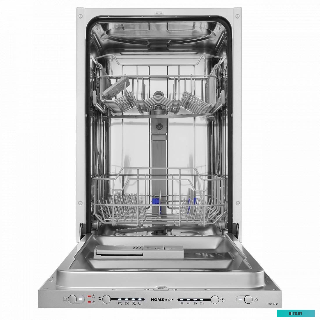 DW44L-2 Посудомоечная бытовая машина HOMSair/ Встраиваемая, 45 см, 9 комплектов, 4 программ, 49 дБ, А++, расход воды - 9 л., отложенный старт, половин