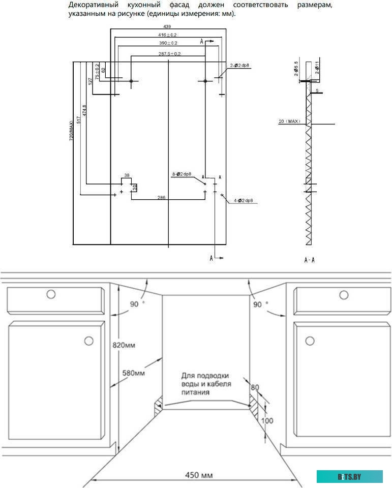 DW44L-2 Посудомоечная бытовая машина HOMSair/ Встраиваемая, 45 см, 9 комплектов, 4 программ, 49 дБ, А++, расход воды - 9 л., отложенный старт, половин