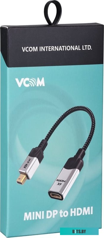 CG640M-0.15 Кабель-переходник DisplayPort(M) ---> HDMI(F)+VGA(F)4K@30Hz VCOM Allum shell<CG640M-0.15>