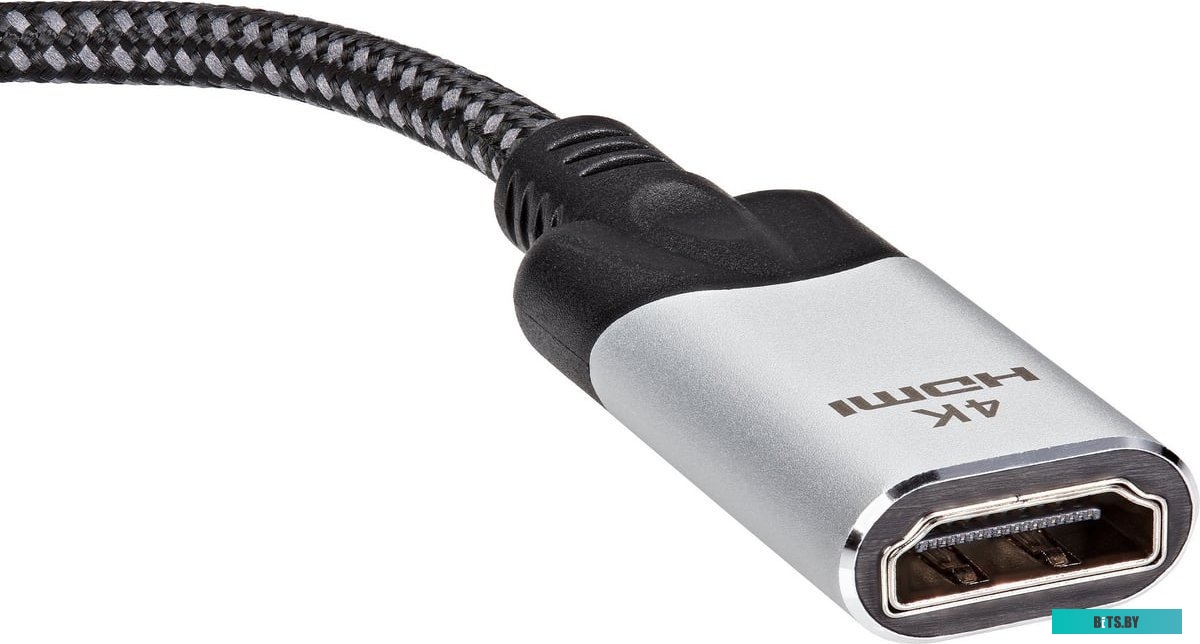 CG640M-0.15 Кабель-переходник DisplayPort(M) ---> HDMI(F)+VGA(F)4K@30Hz VCOM Allum shell<CG640M-0.15>