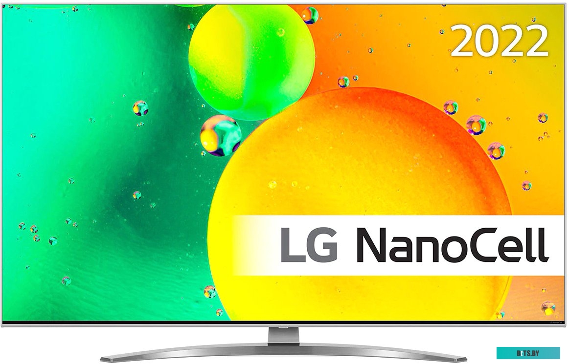 43NANO766QA.ARUB Телевизор ЖК 43" LG/ 43", NanoCell, Ultra HD, Smart TV,Wi-Fi, DVB-T2/C/S2, 2.0ch (20W), 3HDMI,2 USB,черный