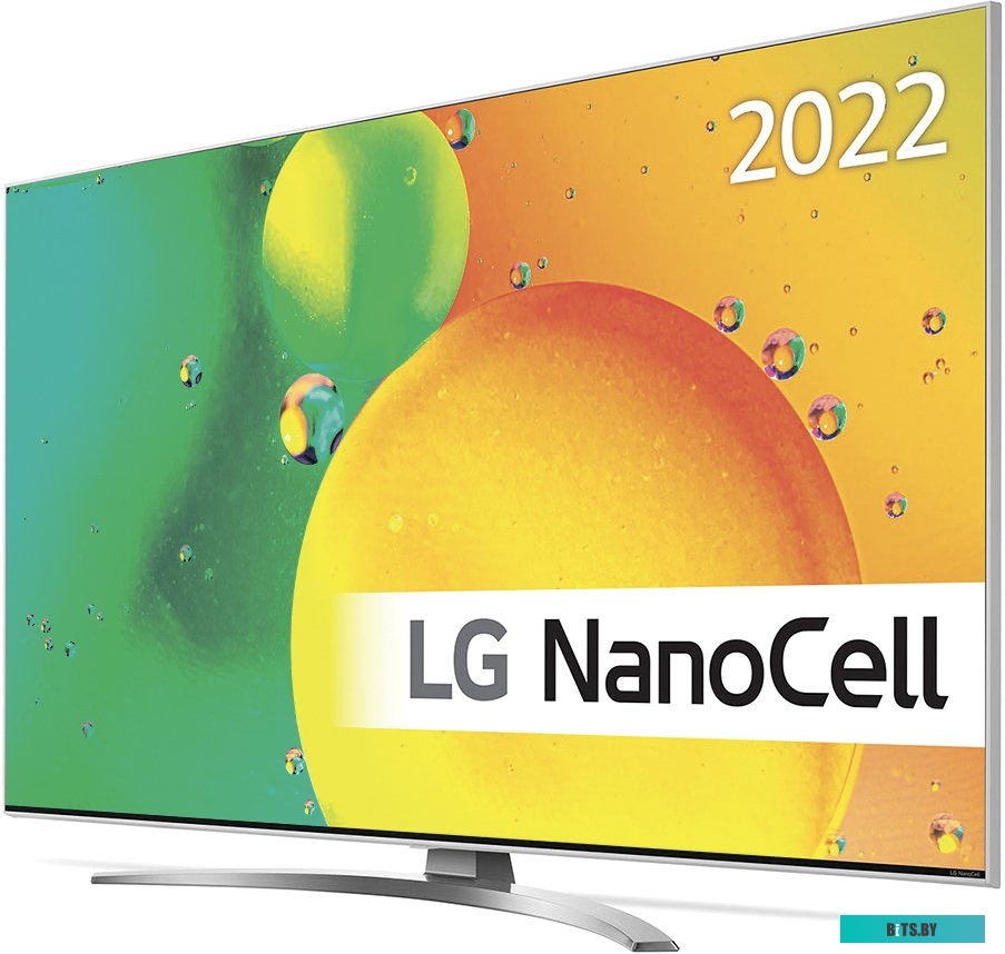 43NANO766QA.ARUB Телевизор ЖК 43" LG/ 43", NanoCell, Ultra HD, Smart TV,Wi-Fi, DVB-T2/C/S2, 2.0ch (20W), 3HDMI,2 USB,черный