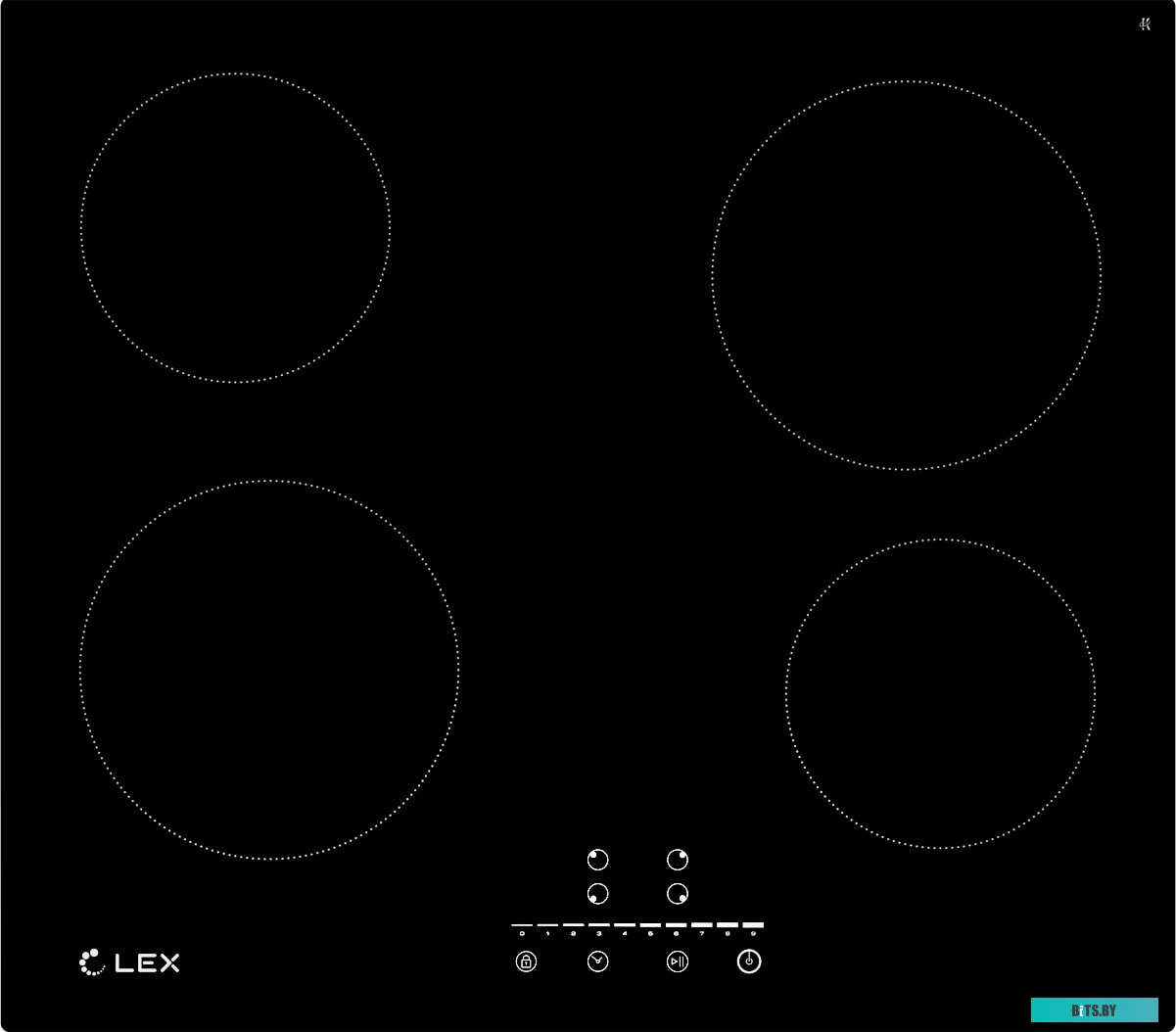 CHYO000196 Варочная поверхность Lex EVH 640-1 BL черный