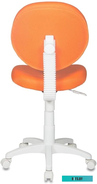 KD-3/WH/TW-96-1 Кресло детское Бюрократ KD-3 оранжевый TW-96-1 крестов. пластик белый