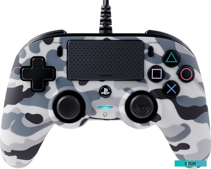 Геймпад Nacon Camo Wired Compact (серый) <PS4OFCPADCAMGREY>