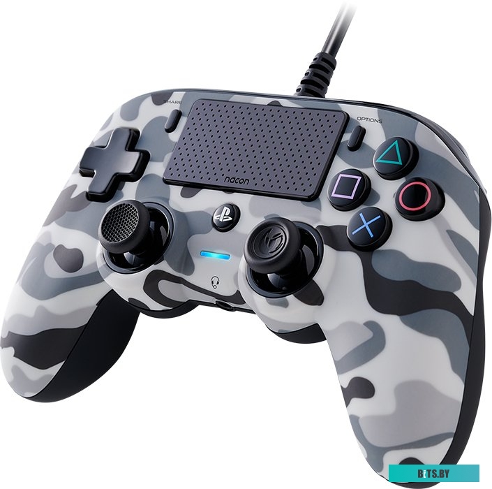 Геймпад Nacon Camo Wired Compact (серый) <PS4OFCPADCAMGREY>