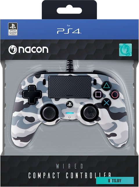Геймпад Nacon Camo Wired Compact (серый) <PS4OFCPADCAMGREY>