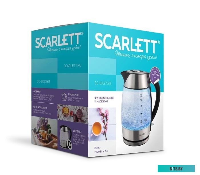 SC-EK27G13 Чайник SC-EK27G13 STEEL SCARLETT