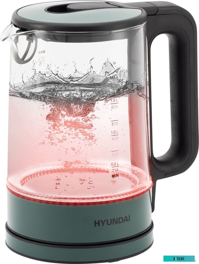 Чайник электрический Hyundai HYK-S4805 темно-зеленый