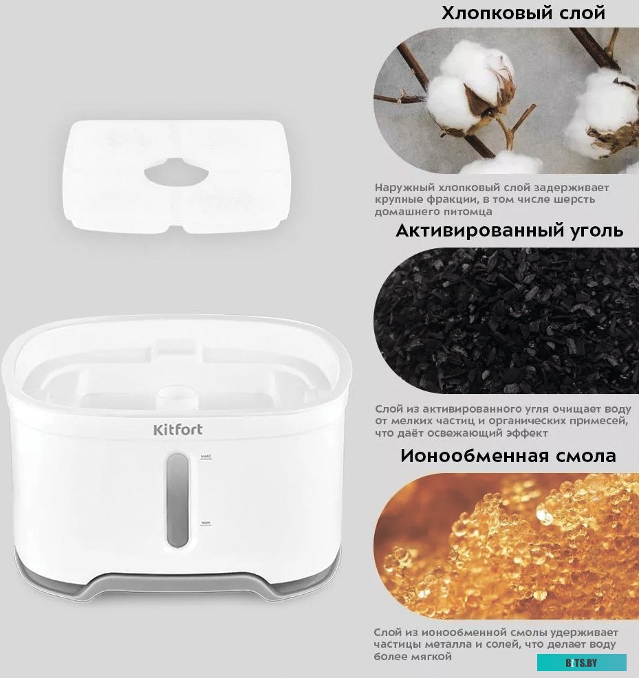 KT-4048 Фонтанчик для животных "Kitfort" [KT-4048]