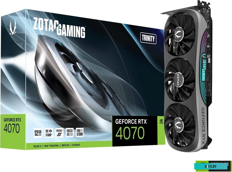 Видеокарта ZOTAC GeForce RTX 4070 Trinity ZT-D40700D-10P