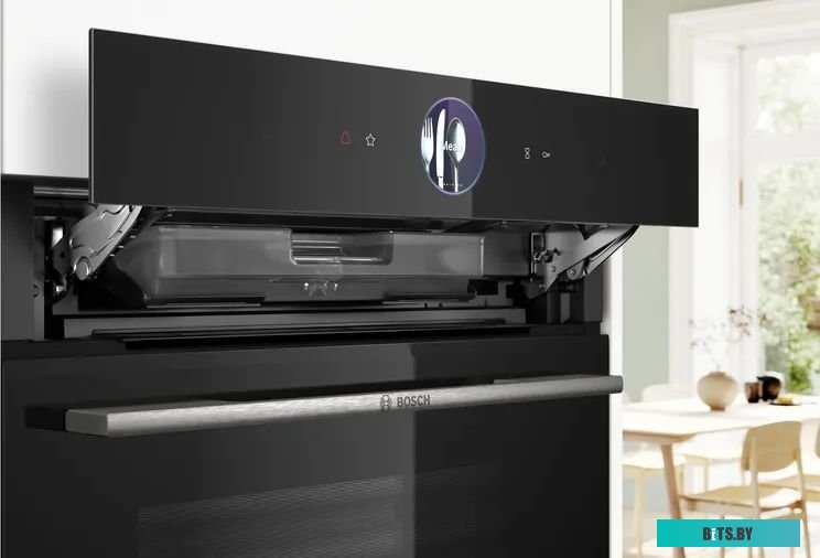 CSG7364B1 Компактный духовой шкаф-пароварка, черный, 14 режимов + комбинированные режимы, функция приготовление на пару 100%, 4-слойное остекление, 3 