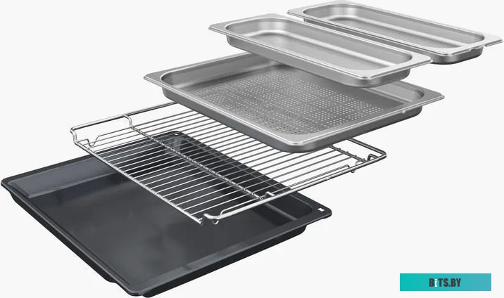 CSG7364B1 Компактный духовой шкаф-пароварка, черный, 14 режимов + комбинированные режимы, функция приготовление на пару 100%, 4-слойное остекление, 3 