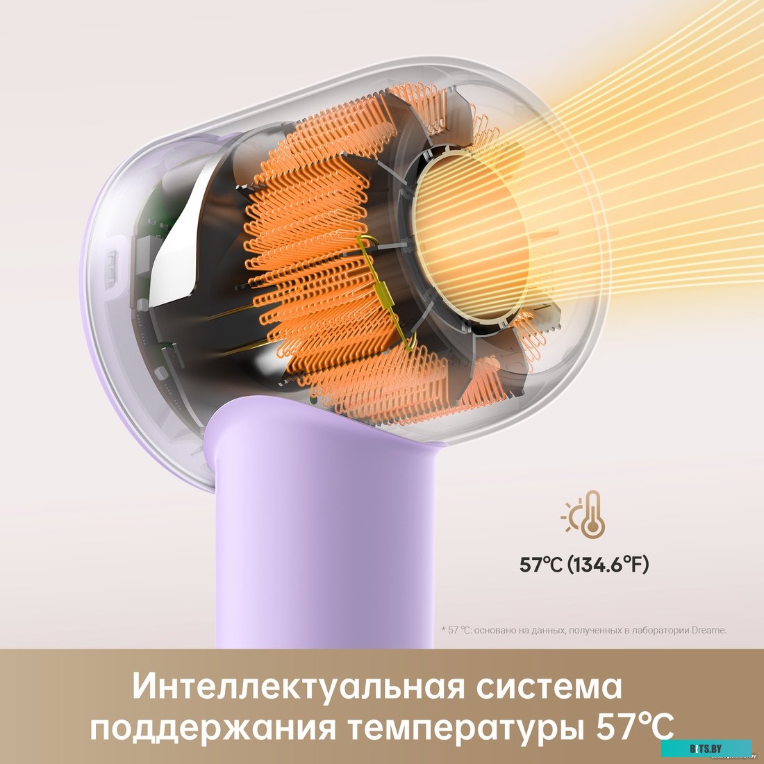 AHD12A Фен для волос "Dreame" [AHD12A] Hairdryer Gleam <Pink>