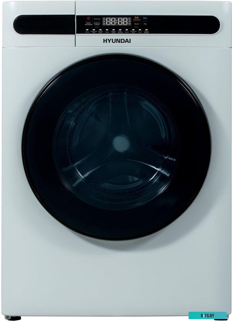 WMD8413 Стиральная машина Hyundai WMD8413, с фронтальной загрузкой, с паром, 8кг, 1400об/мин, с сушкой, инверторная