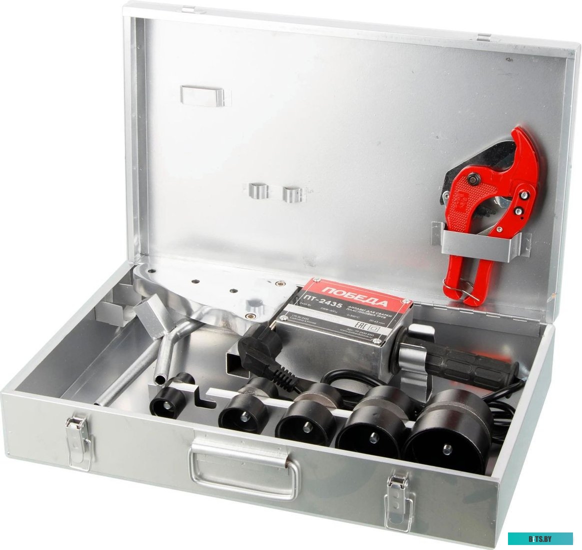 170302435 Сварочный аппарат для пластиковых труб ПОБЕДА ПТ-2435,  кейс [170302435]