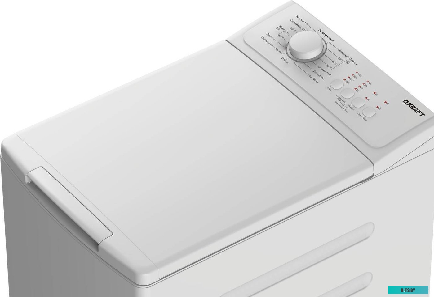 KF-UME6201W Стиральная машина KRAFT KF-UME6201W, с вертикальной загрузкой, 6кг, 1000об/мин