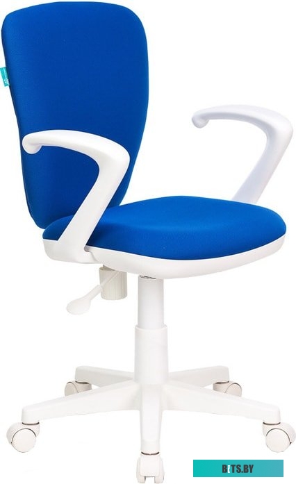 KD-W10AXSN/26-21 Кресло детское Бюрократ KD-W10AXSN, на колесиках, ткань, синий [kd-w10axsn/26-21]
