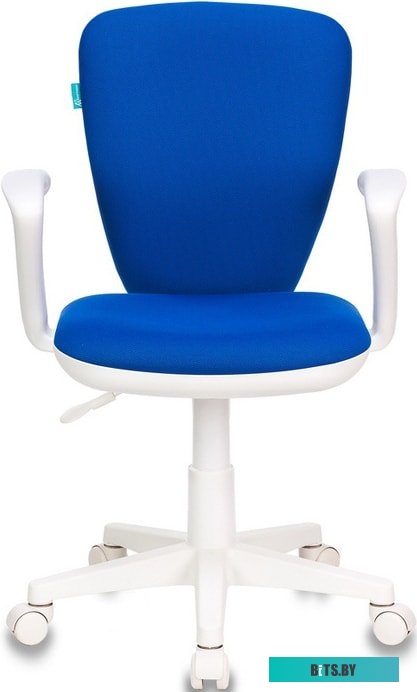 KD-W10AXSN/26-21 Кресло детское Бюрократ KD-W10AXSN, на колесиках, ткань, синий [kd-w10axsn/26-21]