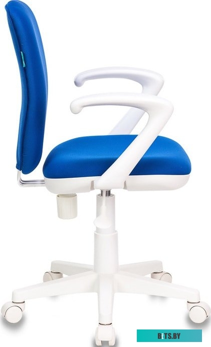 KD-W10AXSN/26-21 Кресло детское Бюрократ KD-W10AXSN, на колесиках, ткань, синий [kd-w10axsn/26-21]