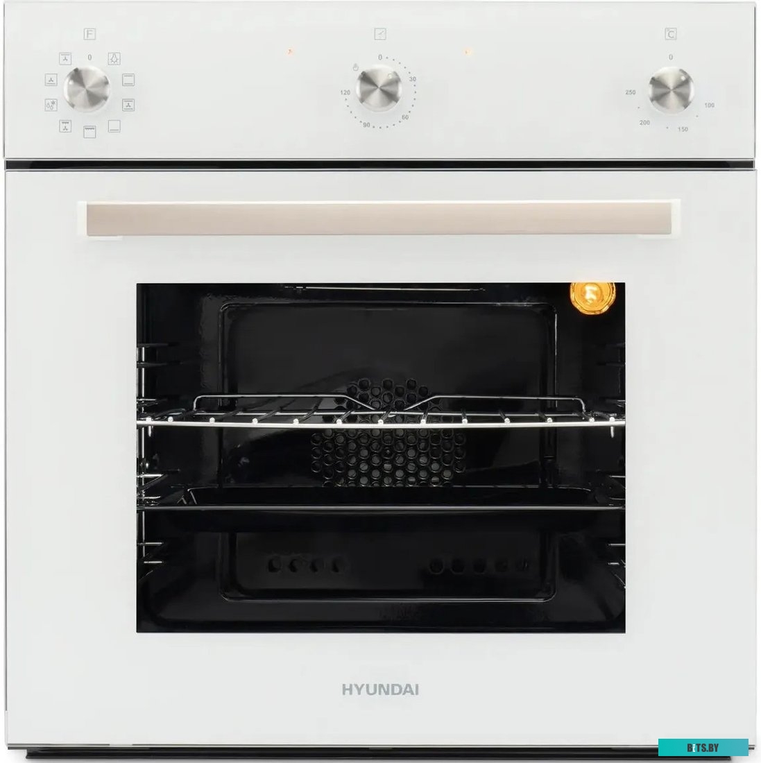 6009.03 WG Духовой шкаф Электрический Hyundai 6009.03 WG белый стекло