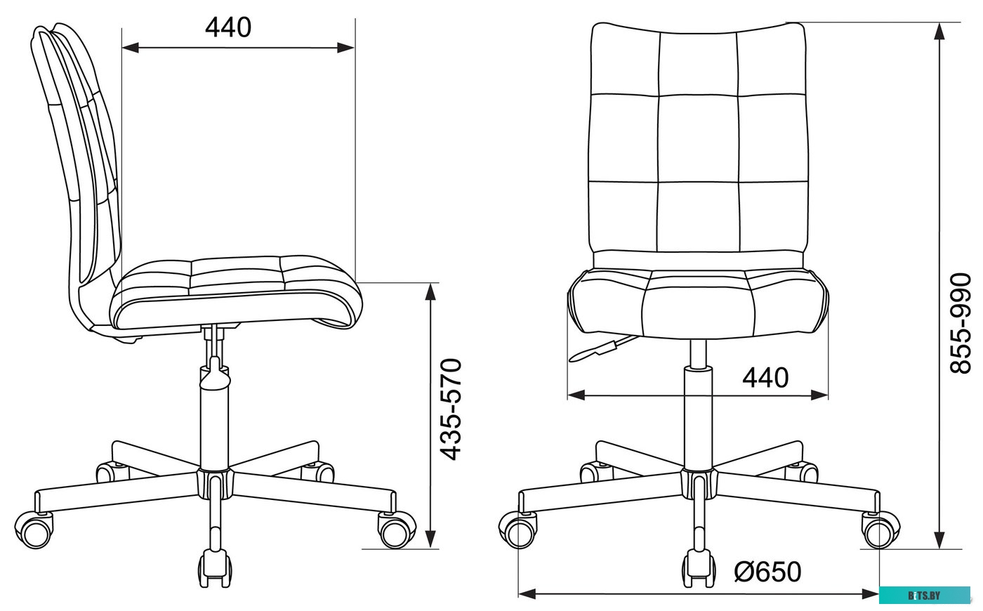 Офисное кресло (Стул) Бюрократ CH-330M (светло-розовый) <CH-330M/LPINK>