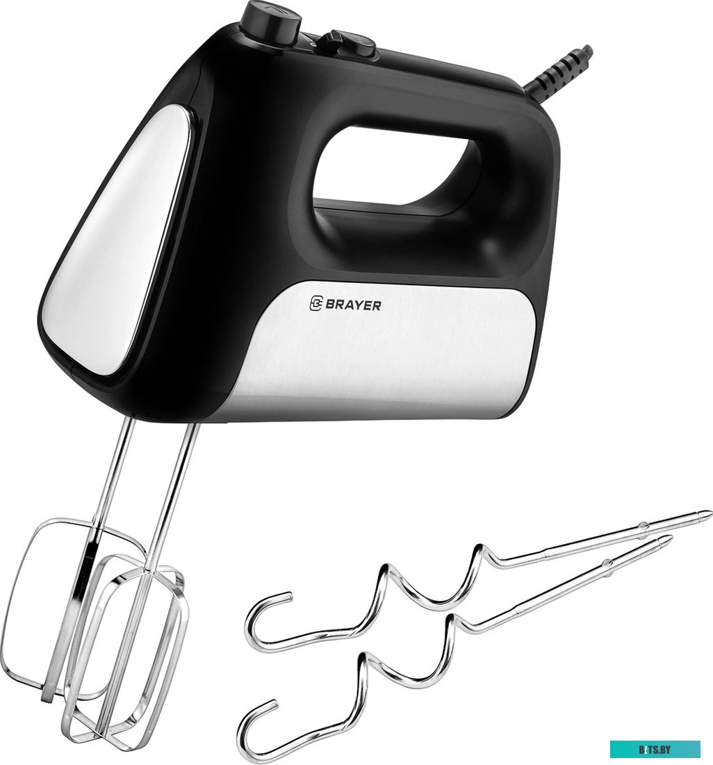 BR1303BK Миксер BRAYER BR1303BK, ручной,  черный и серый