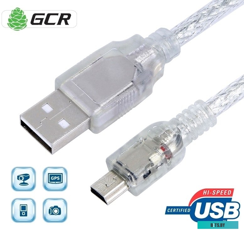 Кабель Greenconnect PROF 1.8m USB 2.0, AM/mini 5P, GCR-UM1M5P-BD2S-1.8m