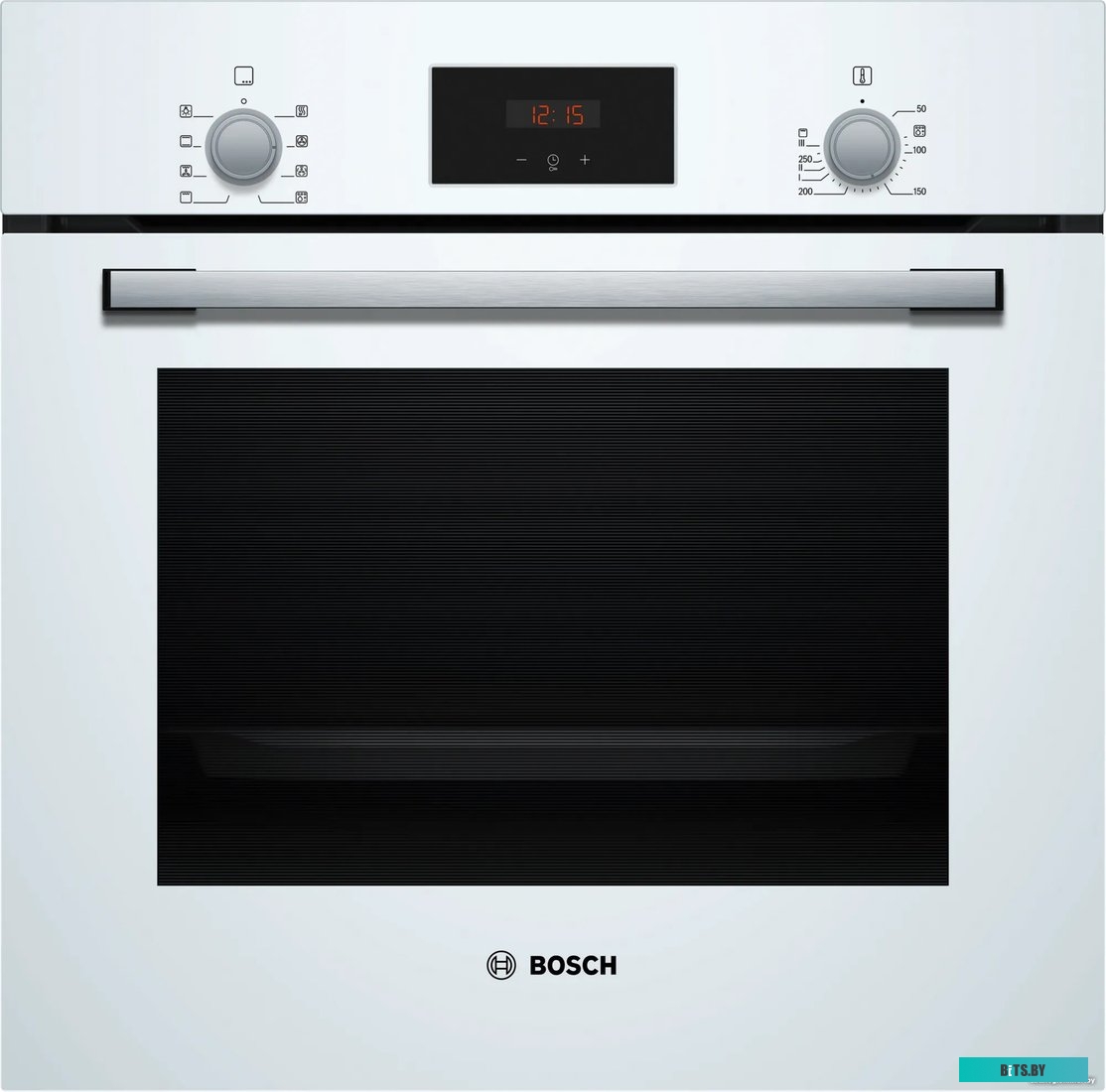 HBF113BV0Q Serie 2, духовой шкаф,цвет белый,светодиодный дисплей. класс энергоэффективности А, 5 режимов, 66 литров, сделано в Турции