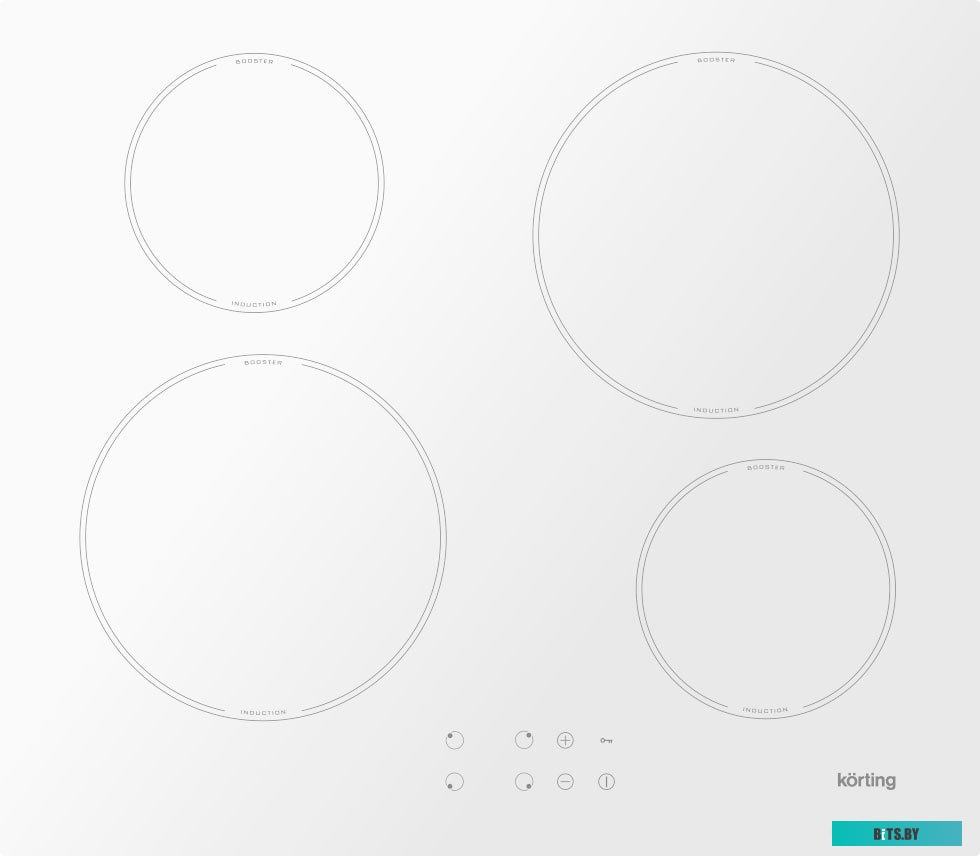 HI 64042 BW Встраиваемая варочная панель/ Индукционная,Габариты (ВхШхГ) (мм):54x595x520, белая