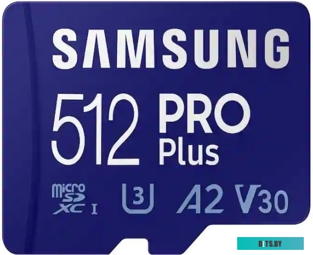 MB-MC512KA/APC Карта памяти Samsung microSDXC 512GB EVO PLUS microSDXC Class 10 UHS-I, U3 + SD адаптер MB-MC512KA/APC