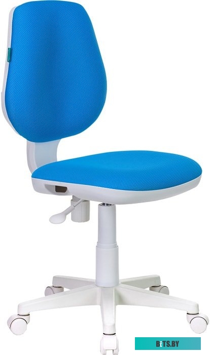 CH-W213/TW-55 Кресло детское Бюрократ CH-W213, на колесиках, ткань, голубой [ch-w213/tw-55]