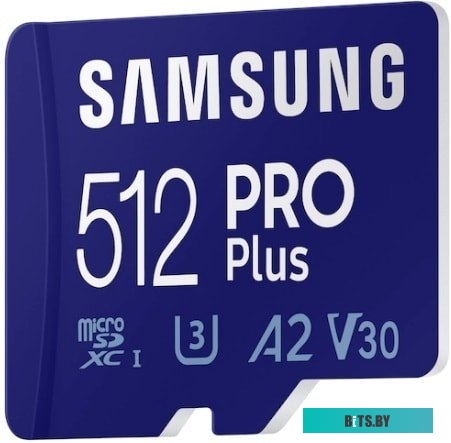 MB-MC512KA/APC Карта памяти Samsung microSDXC 512GB EVO PLUS microSDXC Class 10 UHS-I, U3 + SD адаптер MB-MC512KA/APC