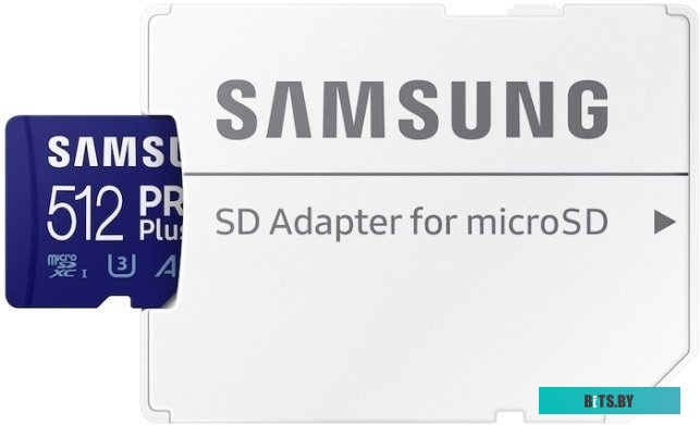 MB-MC512KA/APC Карта памяти Samsung microSDXC 512GB EVO PLUS microSDXC Class 10 UHS-I, U3 + SD адаптер MB-MC512KA/APC