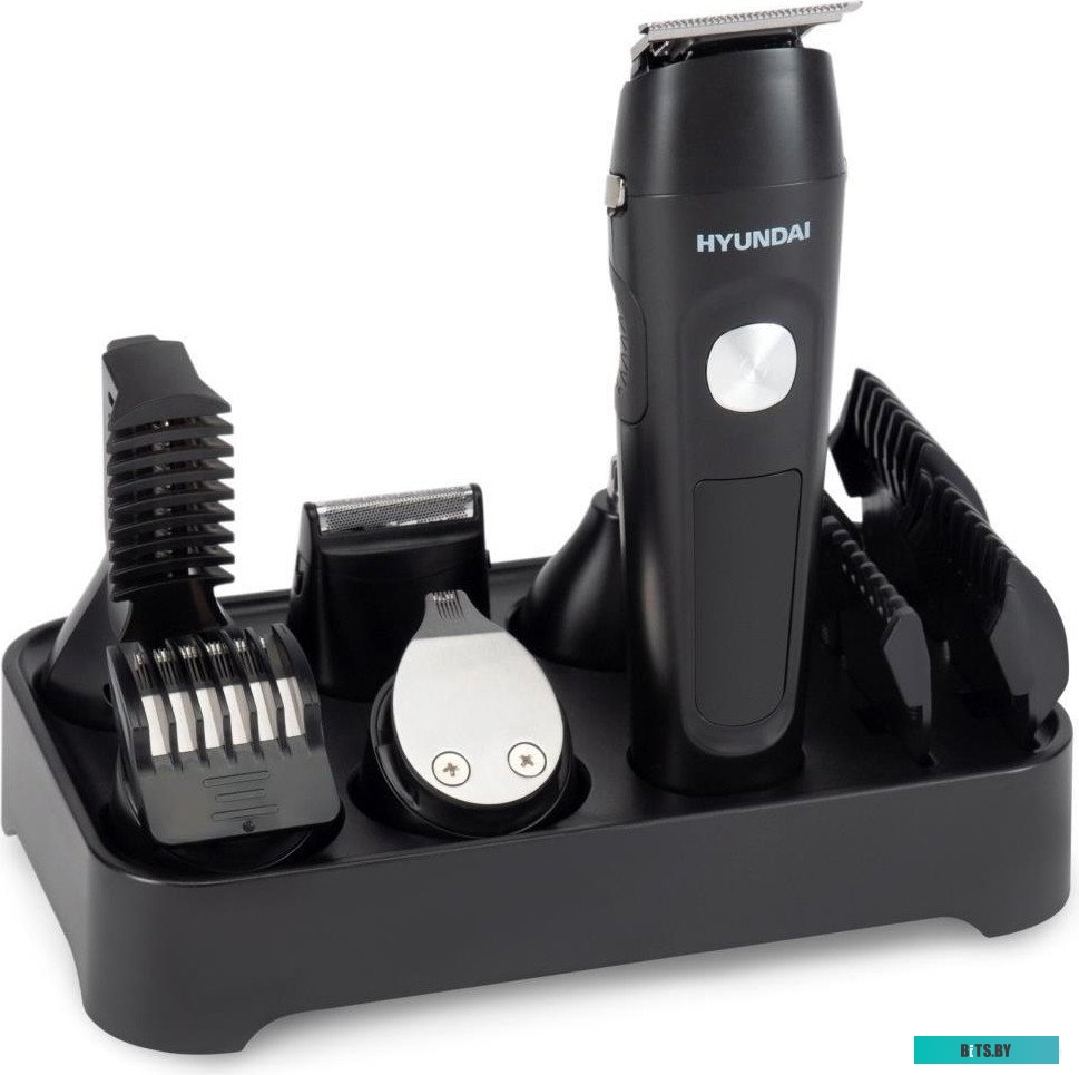 H-HC7120 Машинка для стрижки Hyundai H-HC7120 черный/серебристый 5Вт (насадок в компл:10шт)