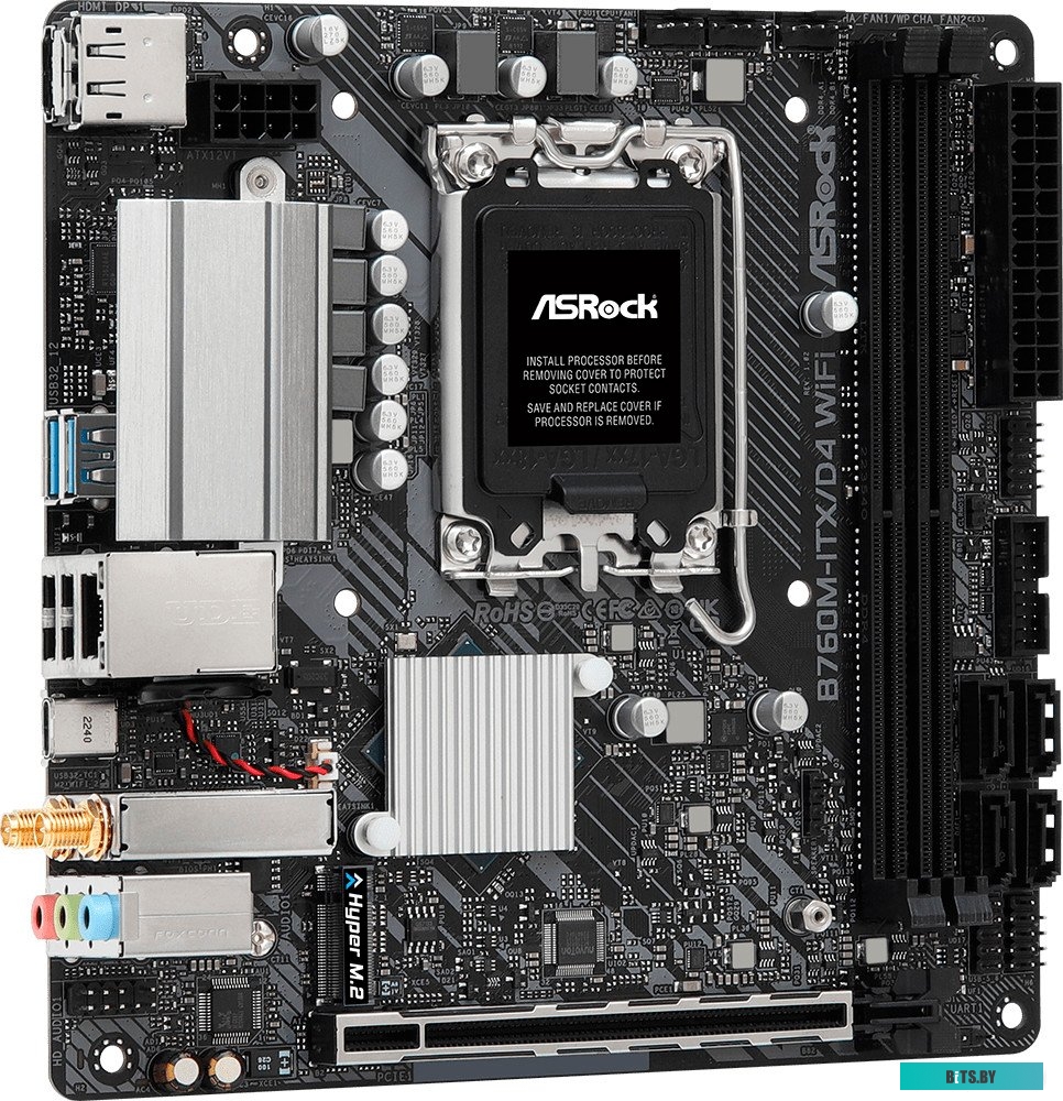 Материнская плата ASRock B760M-ITX/D4 WiFi