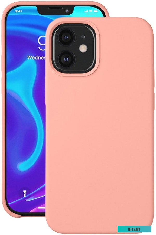 Чехол Deppa Liquid Silicone для Apple iPhone 12 mini, розовый, 87710