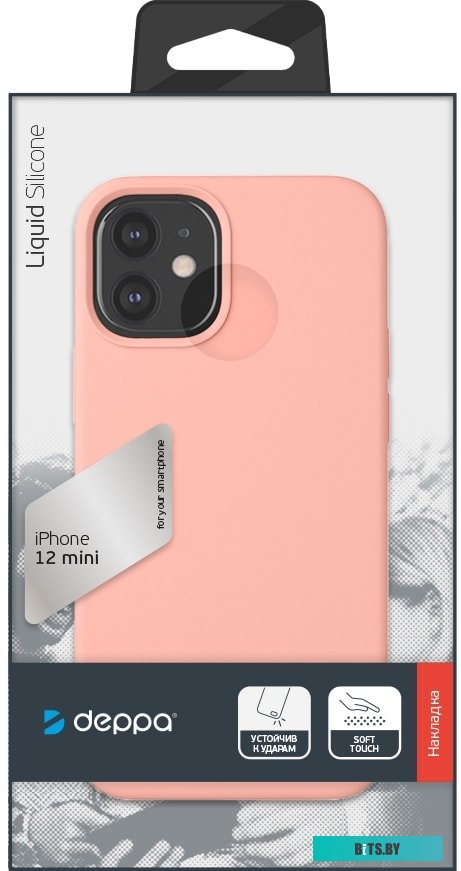 Чехол Deppa Liquid Silicone для Apple iPhone 12 mini, розовый, 87710