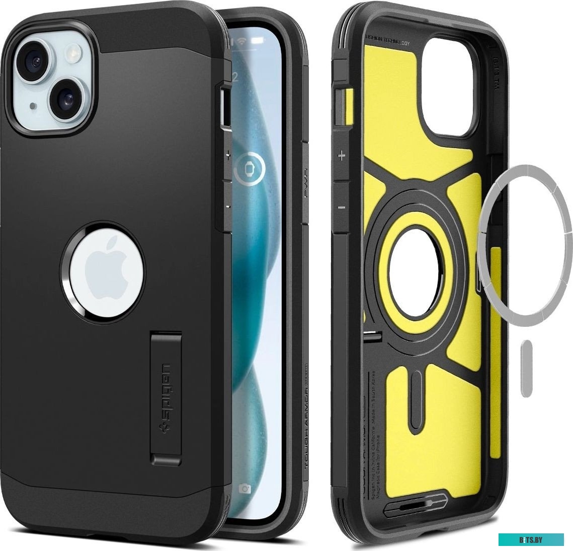 Чехол Spigen Tough Armor (MagFit) для iPhone 15 ACS06811 (черный)