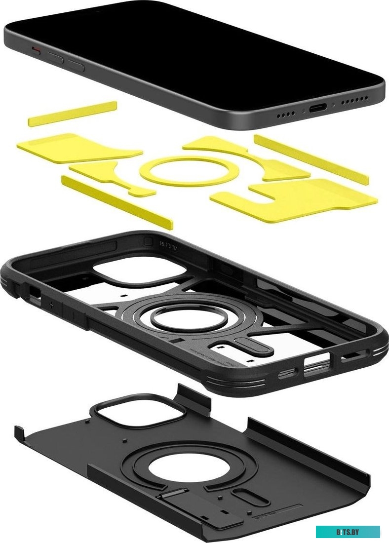 Чехол Spigen Tough Armor (MagFit) для iPhone 15 ACS06811 (черный)