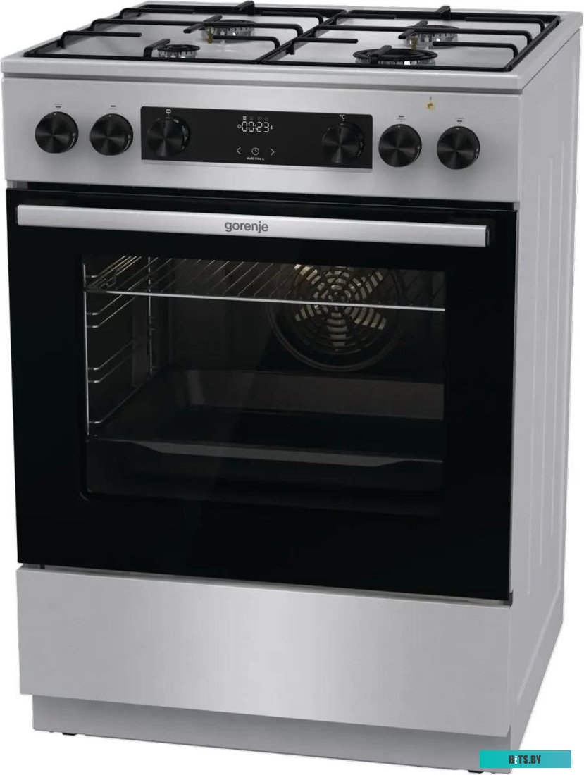 GKS6C70XJ Плита GORENJE/ Тип плиты: комбинированная, Тип варочной поверхности: газовая, Цвет: нержавеющая сталь, Гриль: Есть, Ширина, см: 60