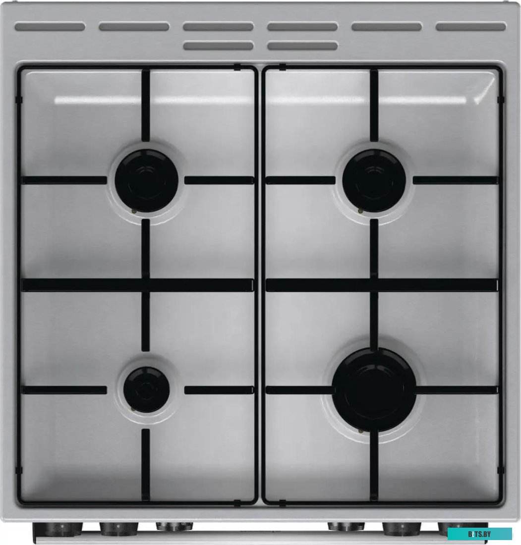 GKS6C70XJ Плита GORENJE/ Тип плиты: комбинированная, Тип варочной поверхности: газовая, Цвет: нержавеющая сталь, Гриль: Есть, Ширина, см: 60