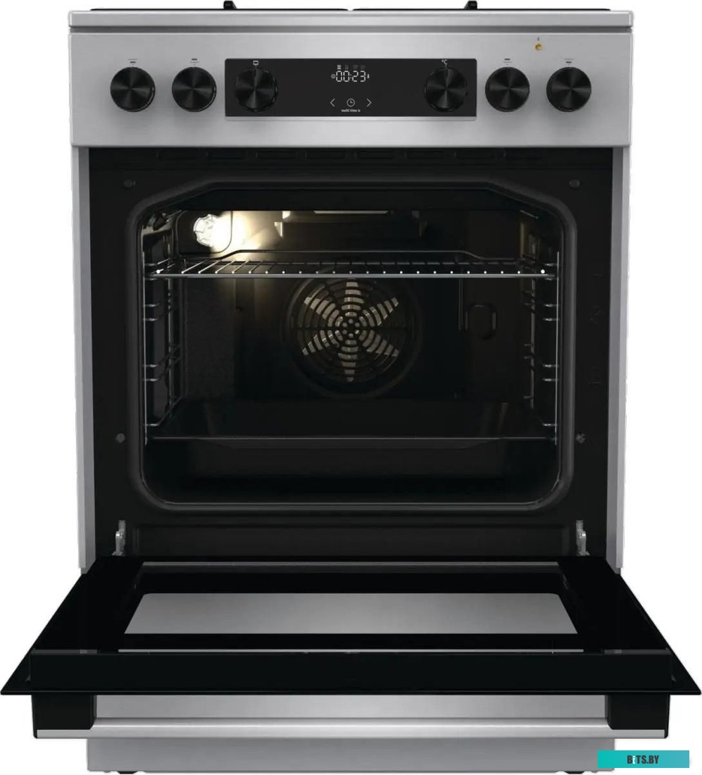 GKS6C70XJ Плита GORENJE/ Тип плиты: комбинированная, Тип варочной поверхности: газовая, Цвет: нержавеющая сталь, Гриль: Есть, Ширина, см: 60